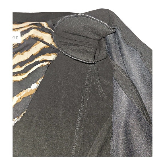 Danny & Nicole Blazer Women's 14 Pockets Button Up Long Sleeve Black - Picture 9 of 11